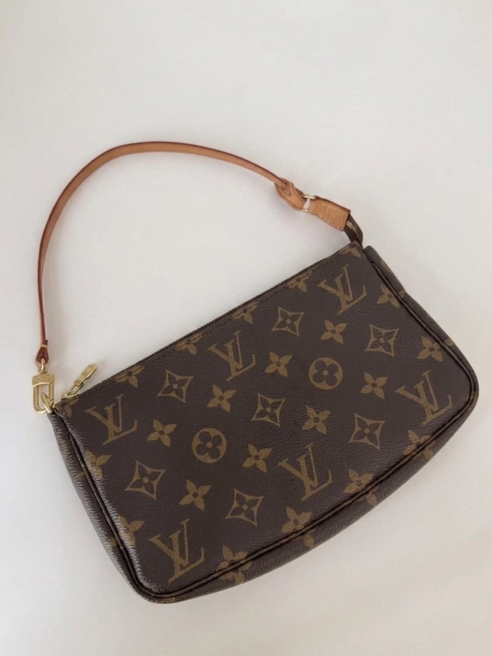 Louis Vuitton Monogram Canvas pochette  Shoulder Bag #110